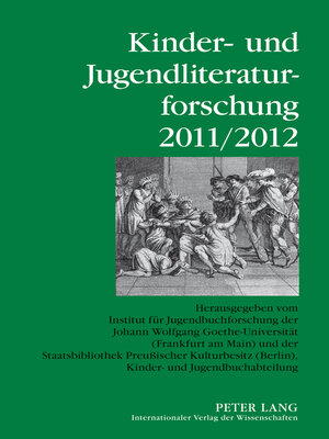 cover image of Kinder- und Jugendliteraturforschung 2011/2012